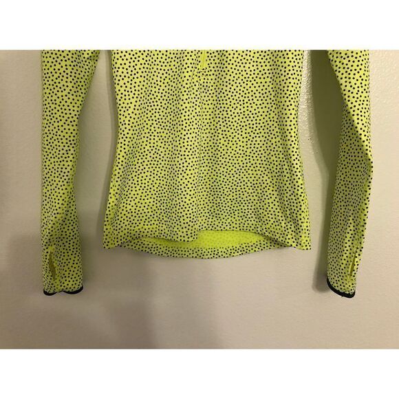 Nike Dri-Fit Hyper Warm 1/2 Zip Polka Dot Long-sleeves Neon Athletic Top XS - Picture 7 of 16